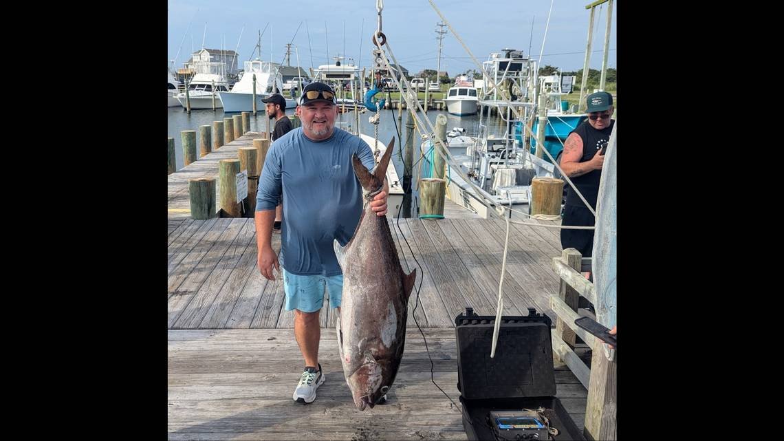 Angler Battles 4-Foot Beast Off NC Coast, Breaks State Record With 56-Pound Catch