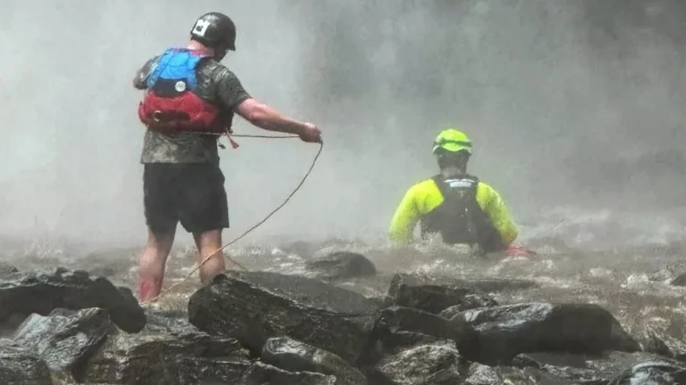 Child Rescued from Flash Flood at Looking Glass Falls in North Carolina