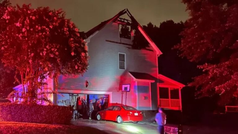 Holly Springs House Fire Blamed on Lightning Strike During Severe Storms