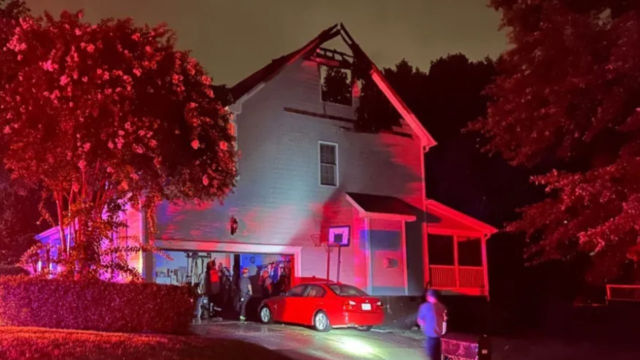 Holly Springs House Fire Blamed on Lightning Strike During Severe Storms