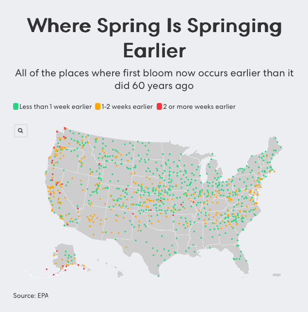 Spring Is Arriving Earlier, Hotter, and Wetter Across the Carolinas and U.S., New Data Shows