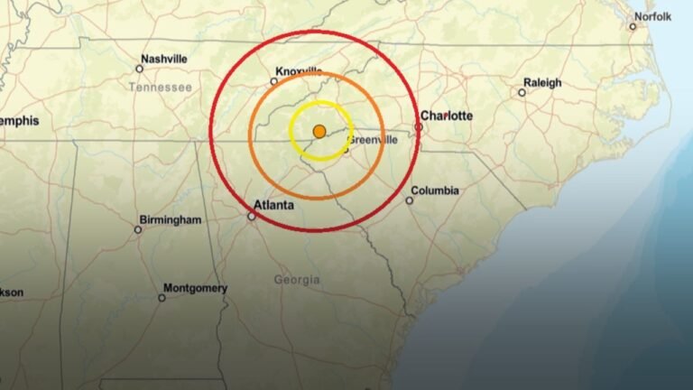 Small Earthquake Strikes Western North Carolina Near Georgia and South Carolina Border