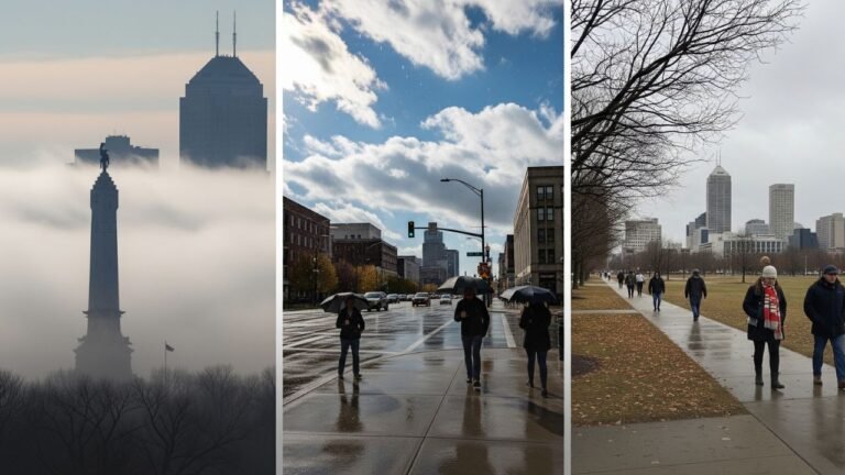 Indianapolis Weather Alert: Foggy Friday Morning, Scattered Showers Saturday, Below-50° Lows Likely Next Week