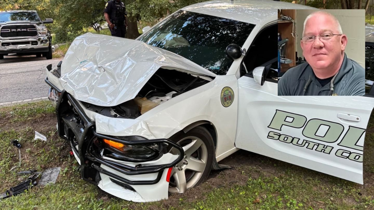 South Congaree Police Chief Hospitalized After Patrol Car Crash in Columbia