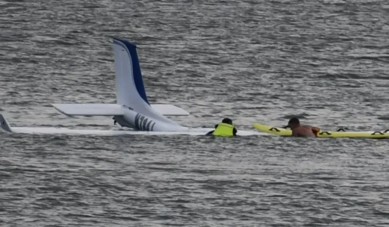 Small Plane Crashes Near Oak Island Pier in North Carolina; Pilot Survives