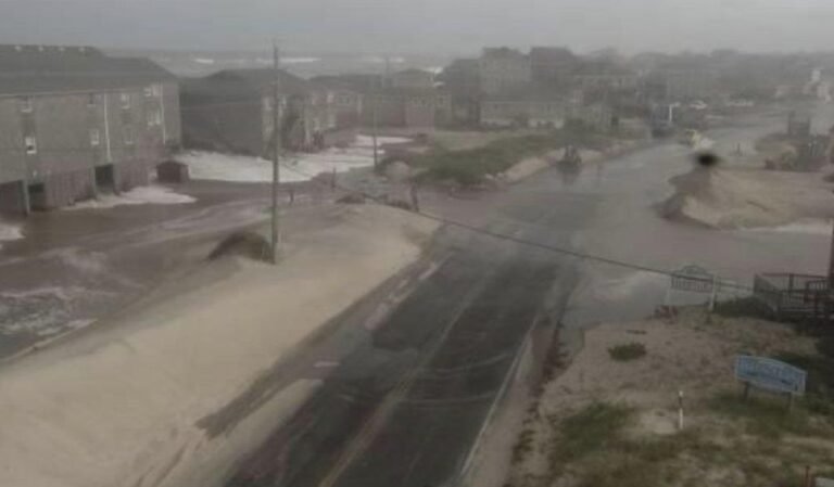 NC Highway 12 Remains Closed as NCDOT Battles Overwash from Hurricane Erin