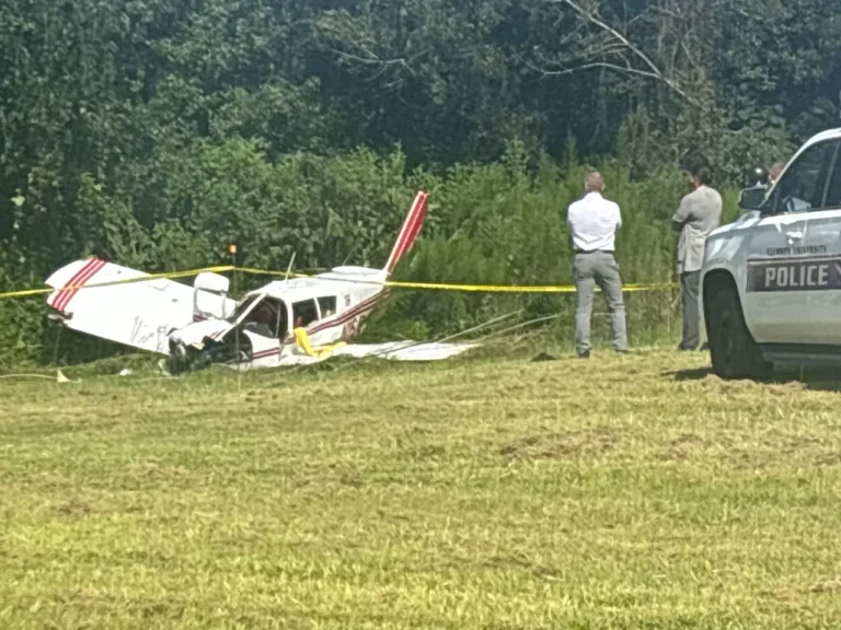 Plane Crashes Near Clemson University; Pilot Suffers Minor Injuries