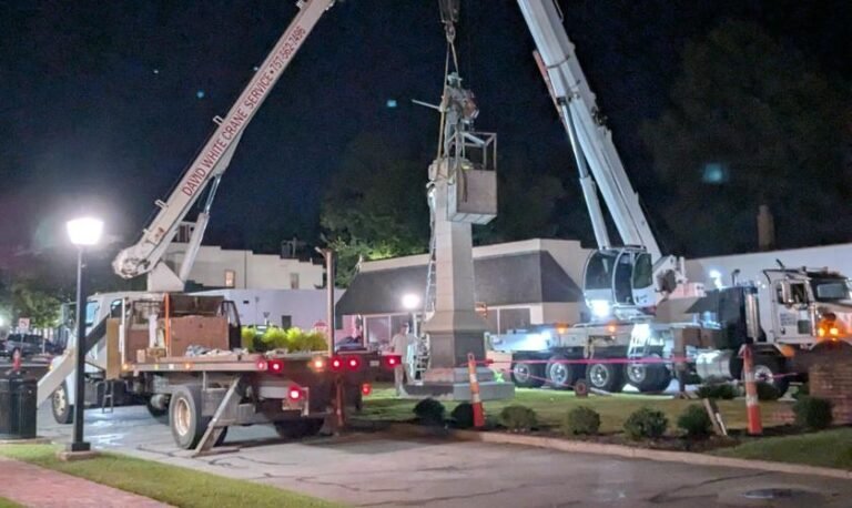 Confederate Statue Removed Overnight in Downtown Edenton
