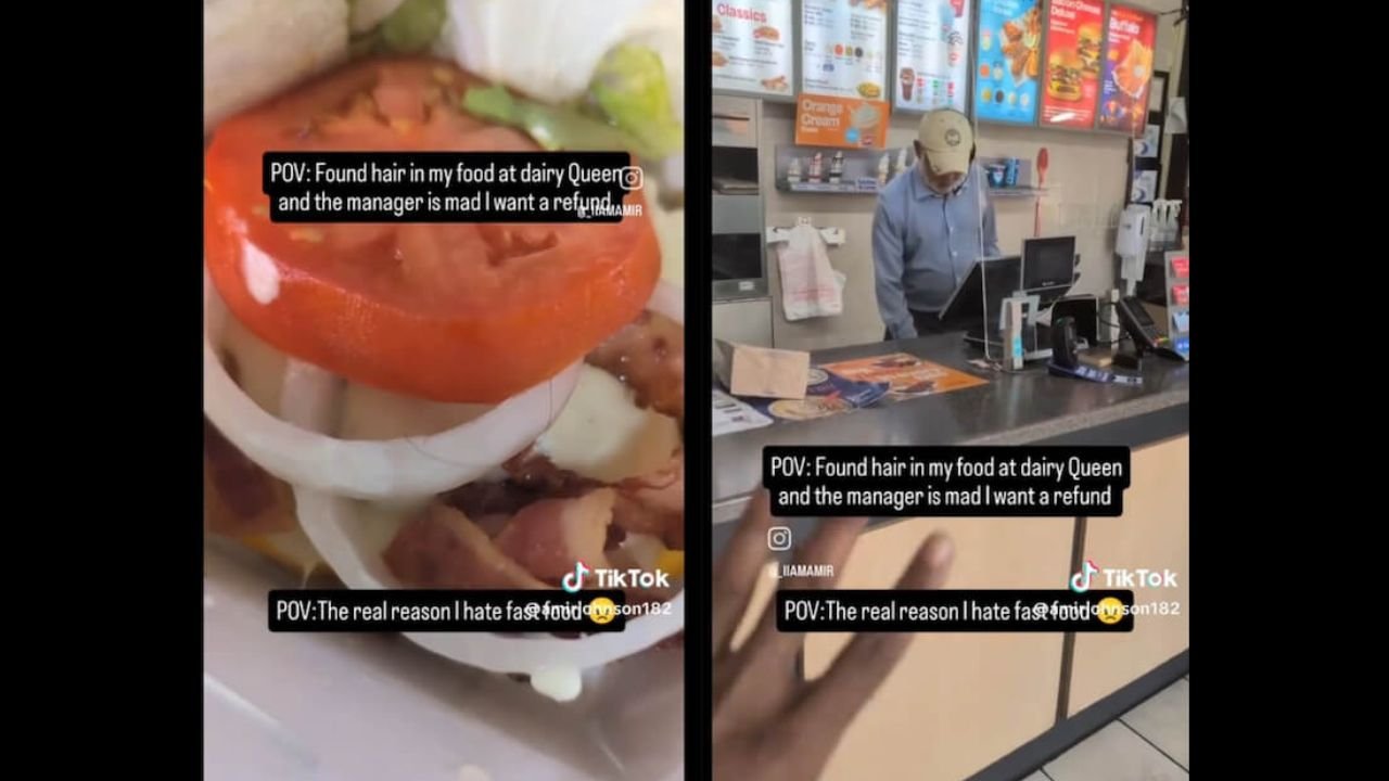 Atlanta Man Finds Hair in Dairy Queen Burger, Says Manager Tried Charging Him Instead of Issuing Refund