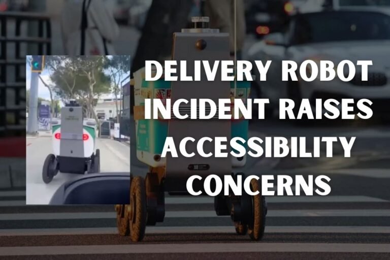 Delivery Robot Incident Raises Accessibility Concerns (Acting Erratically) After Near Collision in Los Angeles