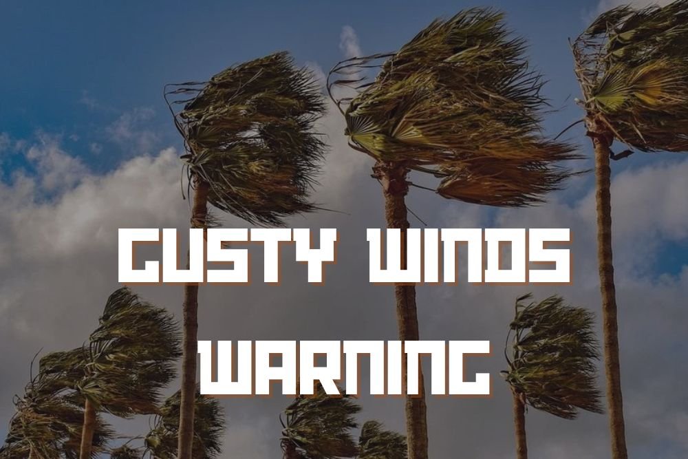 GUSTY WINDS WARNING