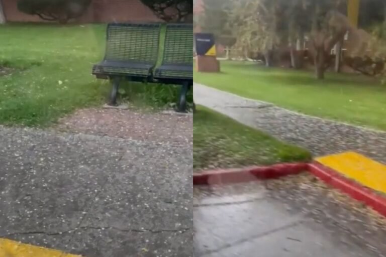 Hailstorm Pounds Northern Arizona University Campus Amid Thunderstorms