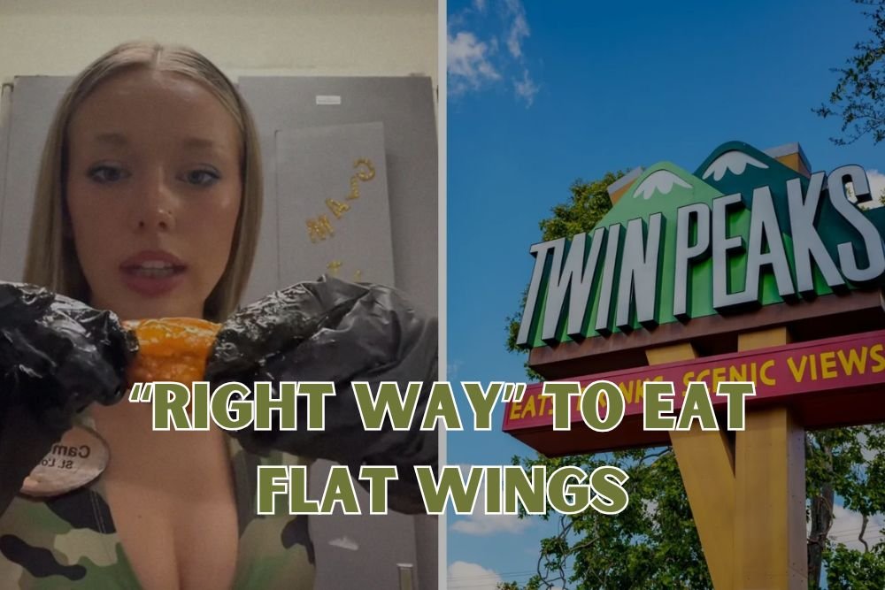 Florida Twin Peaks Server Shows the “Right Way” to Eat Flat Wings — Most People Get It Wrong