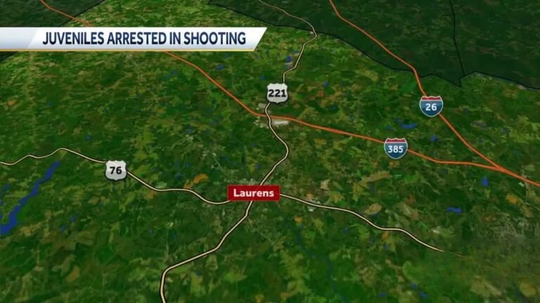 Three Juveniles Arrested After Shooting in Laurens, South Carolina