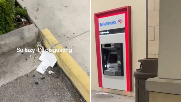 Woman’s Viral Video Shows Frustrating Littering Scene Outside Bank: ‘It’s Ridiculous’