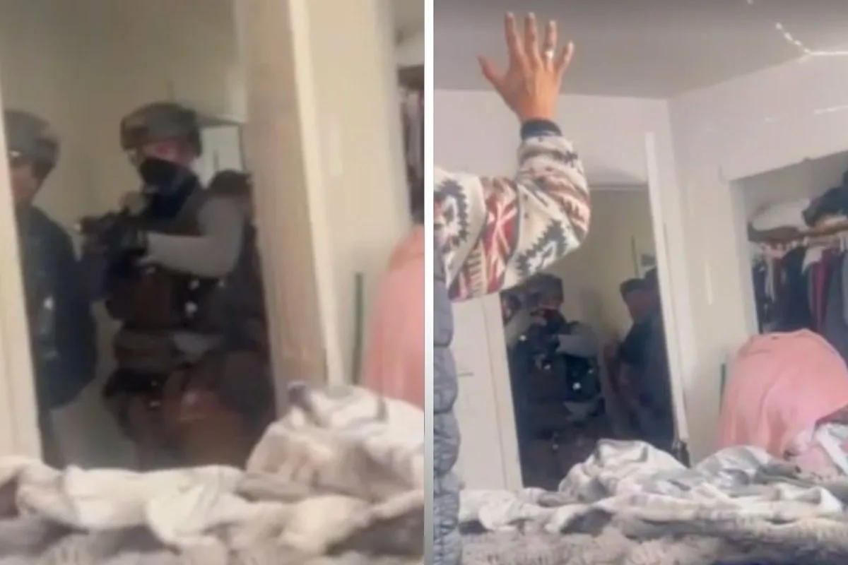 Viral Video Shows ICE Agents Breaking Down Door as Mom Screams, Baby Cries During Arrest in Washington