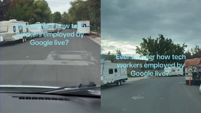 California Woman Films Dozens of Alleged Google Employees Living in RVs Near Mountain View Campus: “All the Education and Hustle to Live Like This”