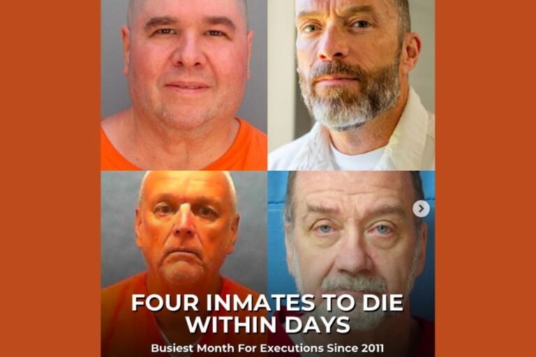 Four Inmates Scheduled for Execution Across Four States This Week