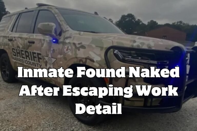 Inmate Found Naked After Escaping Work Detail