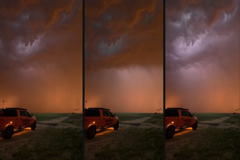 Kansas Storm Lights Up Tornado Alley with Jaw-Dropping Supercell and Sunset Show