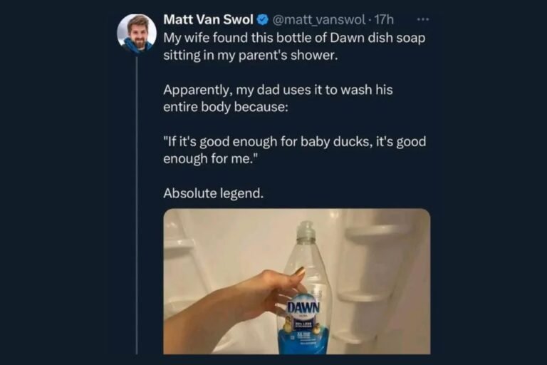 Man Goes Viral After Using Dawn Dish Soap As Body Wash