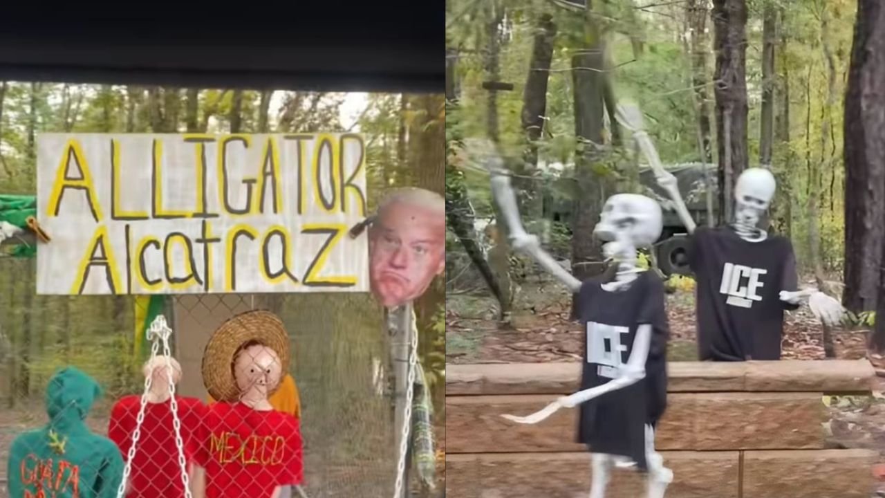 New Jersey Woman Blasts Neighbor’s Trump and ICE-Themed Halloween Display as “Literally Psycho”