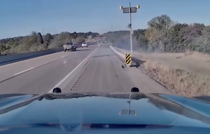 Dashcam Video Captures Tire Flying Off Semi-Truck, Nearly Causing Catastrophic Highway Crash