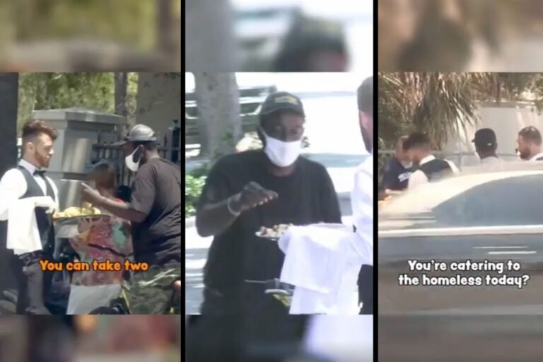 Viral Video Shows Influencers Serving Gourmet Meals to Homeless, Sparks Question on ‘Charity for Views’