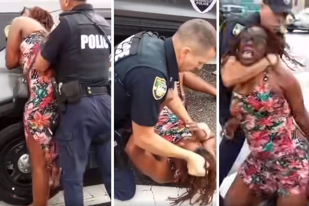 Viral Video Shows Jacksonville Officer Punching Woman During Arrest Outside Charter School