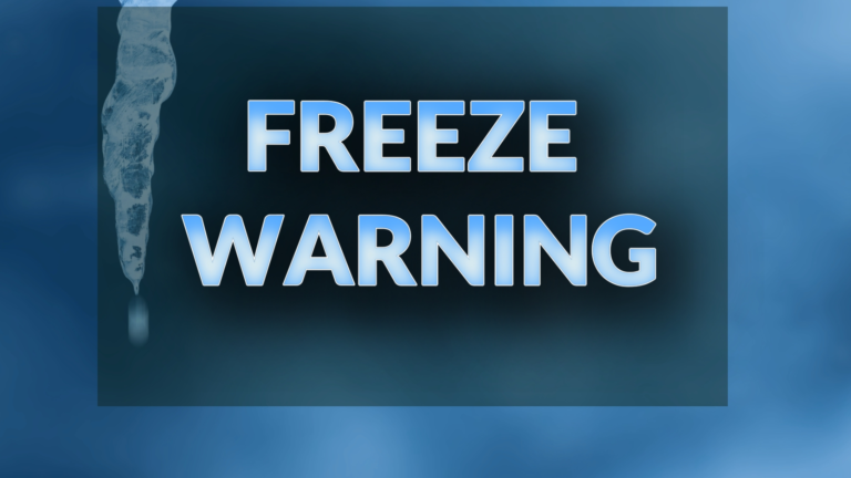 Freeze Warning Issued for Western North Carolina Friday Morning, Says National Weather Service