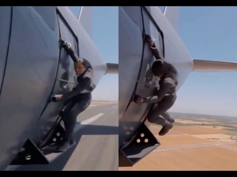 American YouTuber Hangs Onto Flying Military Plane to Recreate Tom Cruise’s ‘Mission Impossible’ Stunt