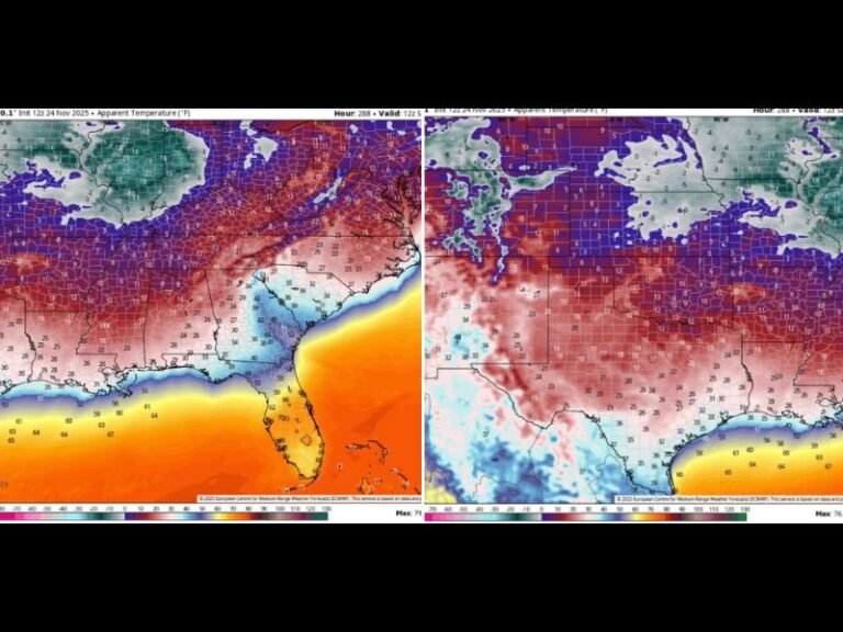 Arctic Blast to Hit Mississippi, Alabama, Georgia, Tennessee, and Texas With Dangerous Wind Chills in Early December