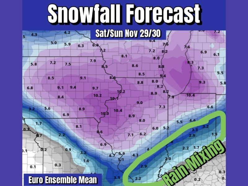 Illinois, Iowa, and Missouri Bracing for Up to 10 Inches of Heavy Snow as Major Midwest Storm Targets Region This Weekend