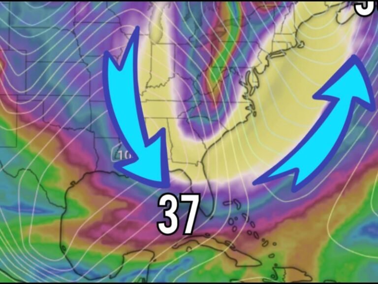 Jet Stream Dip Brings Freezing Temperatures to Florida as Northern States See Warmer Air Shift