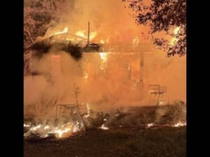 Massive Late-Night Fire Destroys Abandoned Seneca Home on Ames Street