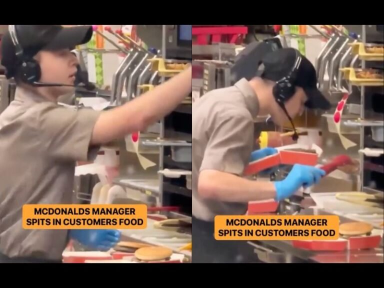 McDonald’s Manager Caught on Camera Spitting in Customer’s Food After Dispute Over Wait Time