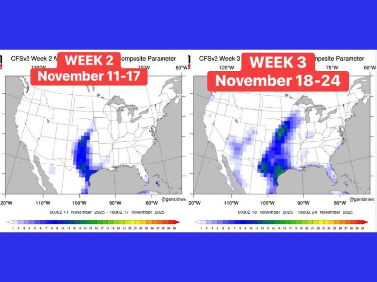 Meteorologist Warns of Possible Severe Weather Outbreak Mid-November Across Central and Southern Plains