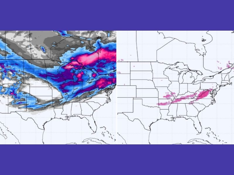 Mississippi, Alabama, Tennessee, and Carolinas Could See Ice and Snow Early Next Week as Models Predict Southern Winter Storm