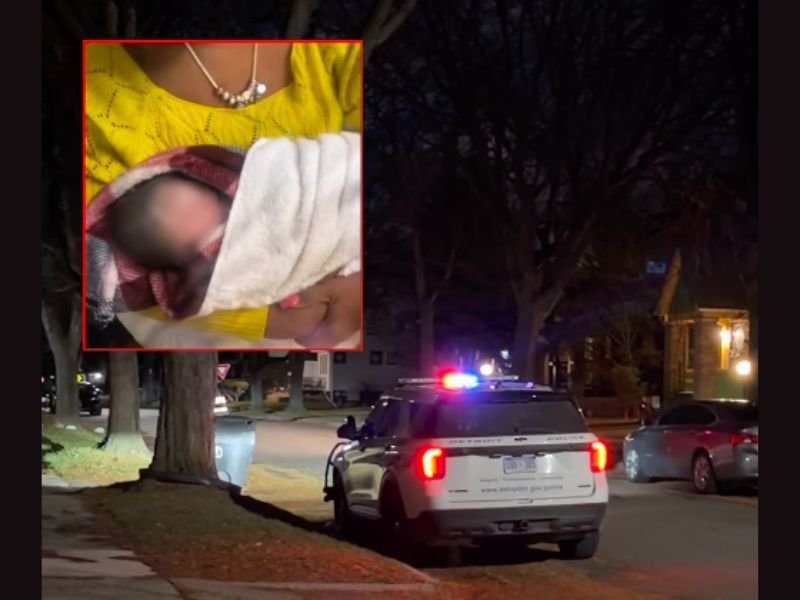 Newborn Baby Found Abandoned on Stranger’s Porch in Detroit; Police Launch Investigation