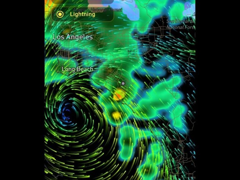 Severe Thunderstorms Sweep Across Southern California With Rotating Cells Detected Near Los Angeles
