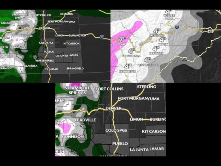 Two Rounds of Snow Set to Hit Colorado as First System Brings Up to 6 Inches and Midweek Storm Could Reach a Foot in the Southwest Mountains