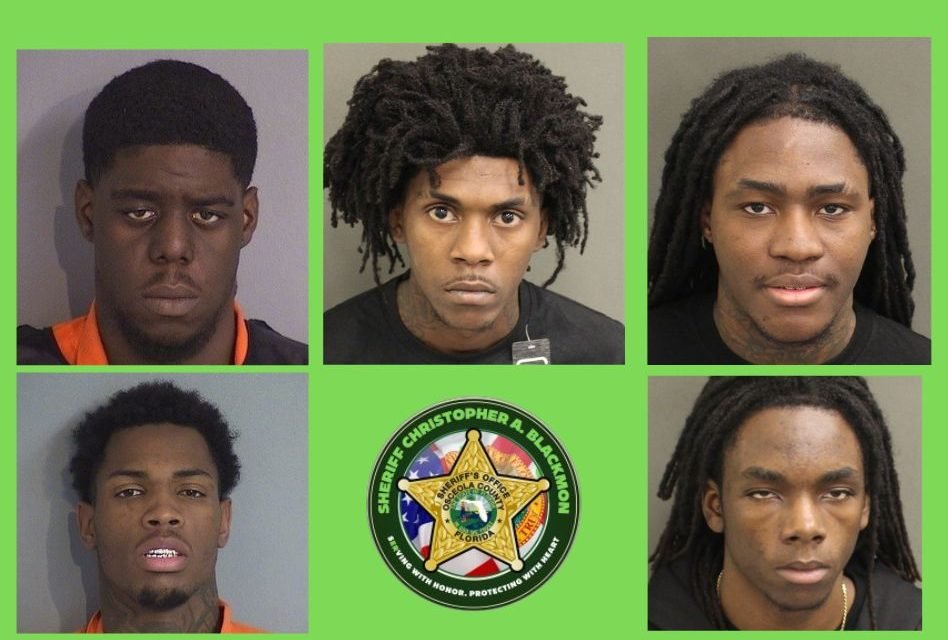 Five Florida Men Arrested After Armed Home Invasion and Gunfire Inside Davenport Airbnb Rental
