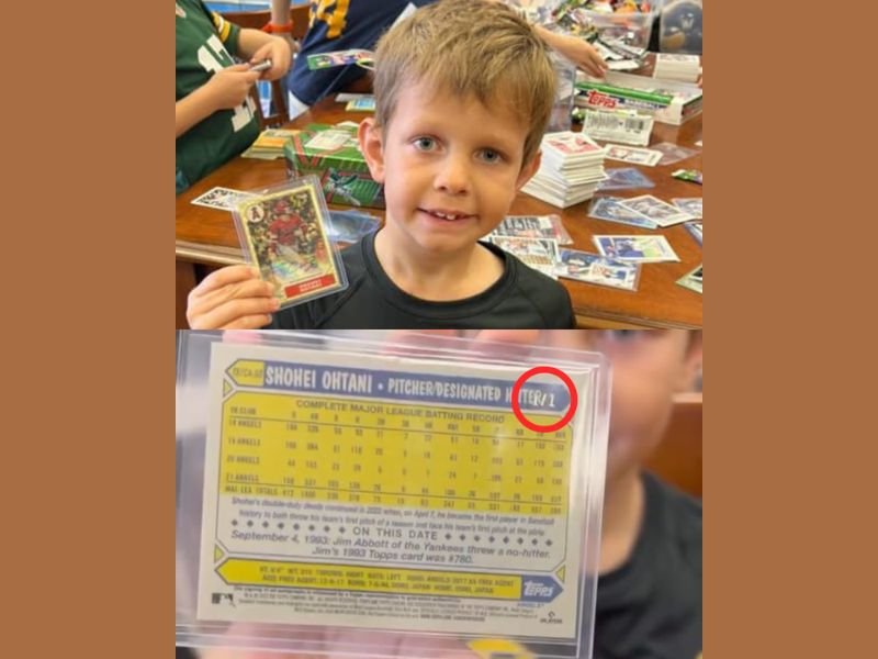 Wisconsin Boy Finds $30,000 Shohei Ohtani Baseball Card Inside a $6 Pack