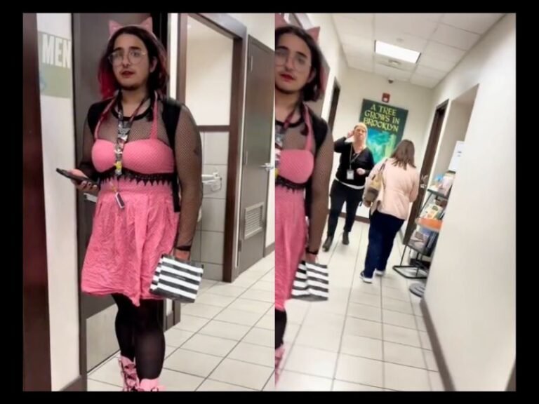 Woman Confronts Bearded Person Wearing Women’s Clothes Inside Barnes & Noble Restroom