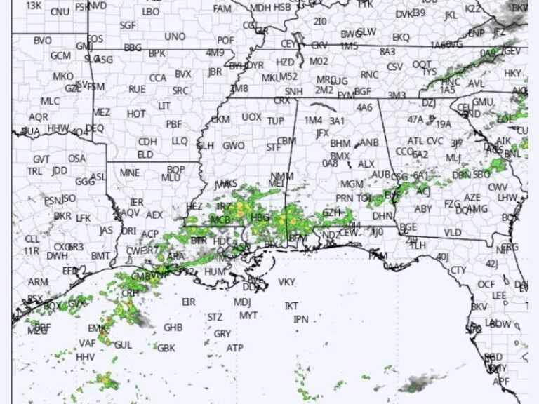 Alabama, Mississippi, and Louisiana Prepare for Brutal Arctic Blast as Temperatures Plunge Early Monday Morning