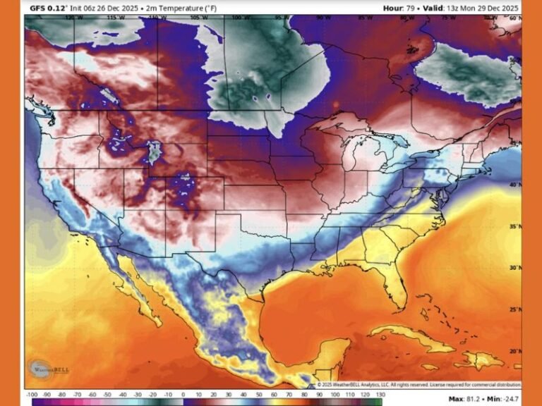 Arctic Blast To Bring Dangerous Temperature Crash Across Texas, Oklahoma, Arkansas, And Louisiana On Monday