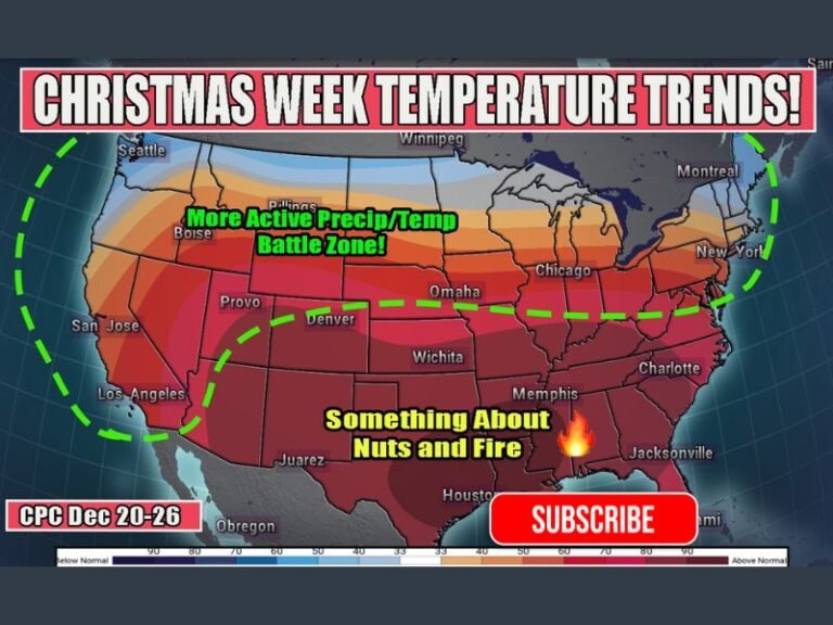 Christmas Week Warm-Up Expected Across Texas, Georgia, Florida, and the Carolinas as More Southern States Trend Toasty