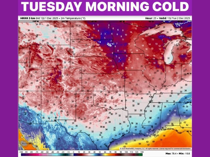 Coldest Air in Nine Months Sweeps Across U.S., Freezing 76% of the Country as Arctic Blast Tightens Winter Grip