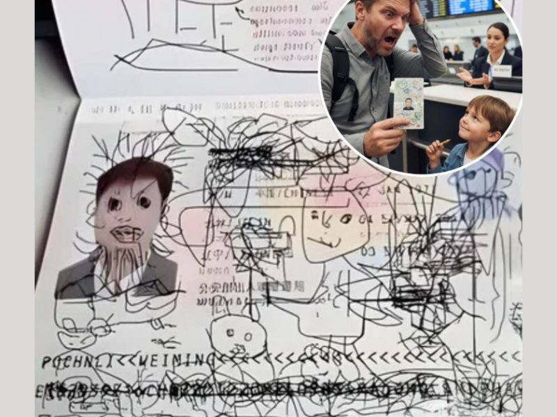 Father Barred from International Flight After Airport Officials Reject Passport Covered in His Son’s Crayon Doodles