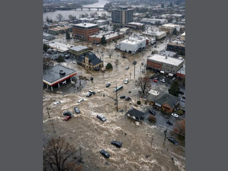 Heavy Flash Flooding Strikes Redding, California as Atmospheric River Dumps Torrential Rain Across Northern Region